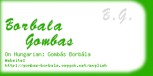 borbala gombas business card